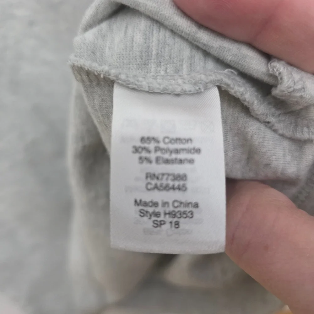 J.Crew T-Shirt Dress Womens XS Grey Casual Lace-Up Grommet‎ Shift Comfort Preppy